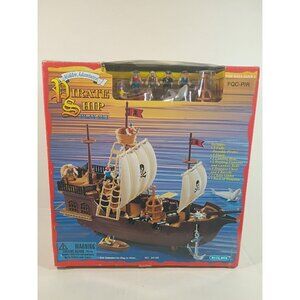 Blue Box 1997 Hidden Adventures PIRATE SHIP  Play Set Brand New Open Box  #34100